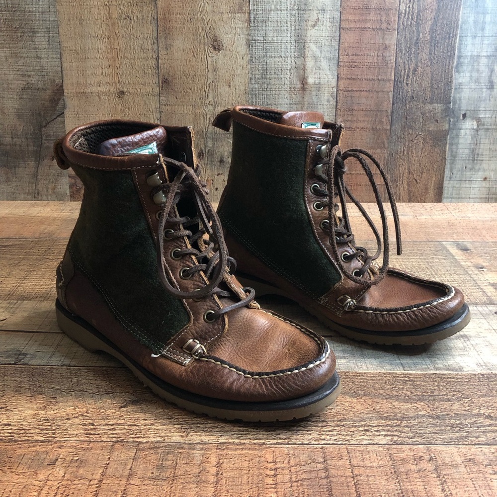 QUALITY Filson X Sebago Kettle Boots in Wool & Leather Men's 8 M Vibram